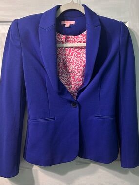 Lilly Pulitzer  Blue Single-Button Blazer